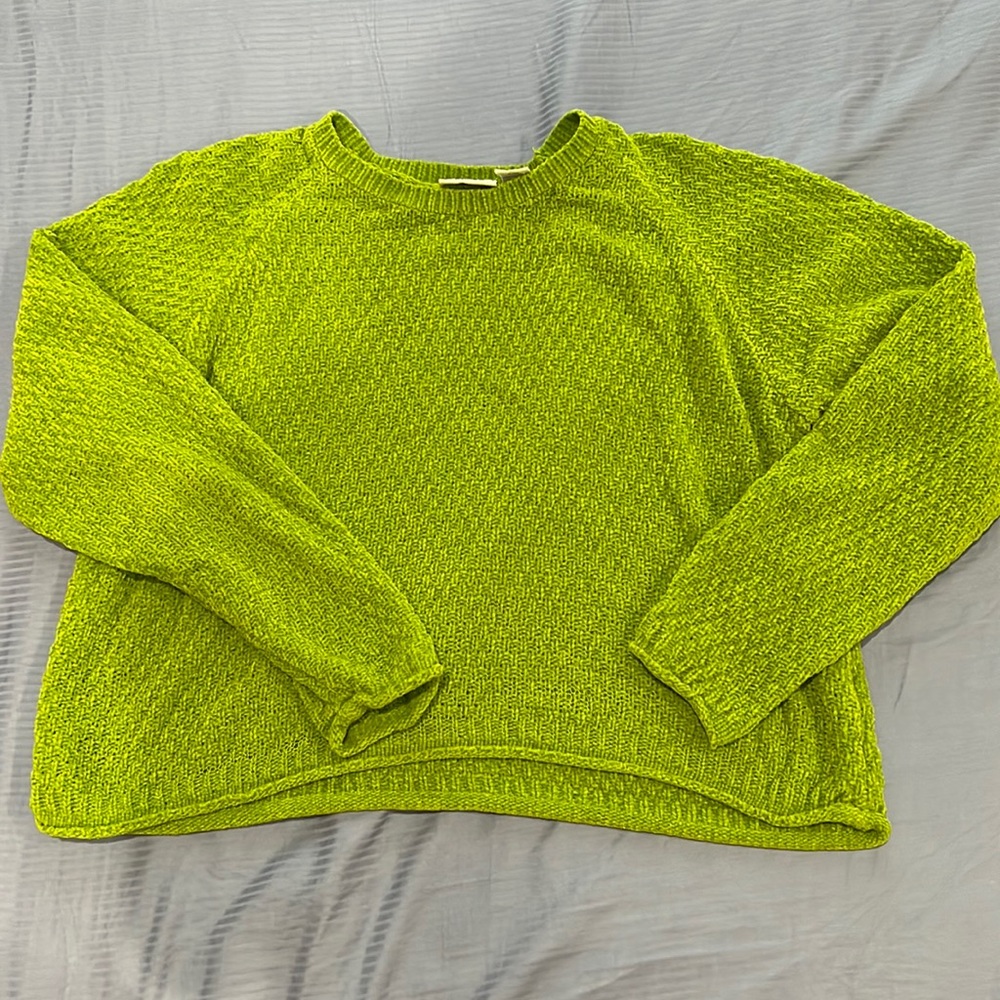 Lime green sweater